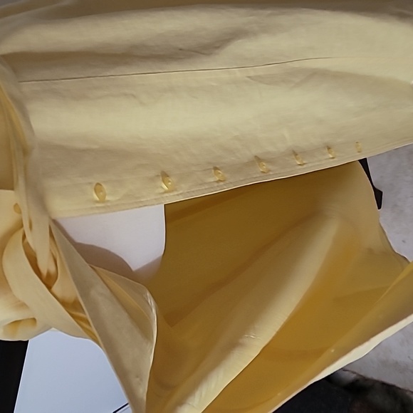 Style & Co - Yellow Woman's Dress - Size 6 - 100% Linen with 100% Acetate lining - Picture 9 of 10